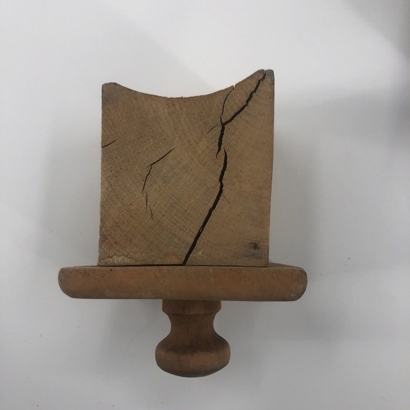 Vintage HARRAS 59 Cast Iron Grinder Table Mounted Wood Block Handle Germany - Picture 8 of 16